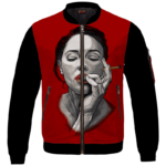 Sexiest Way To Roll A Cannabis Marijuana Blunt Bomber Jacket