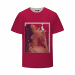 Sexy Girl Smoking Marijuana Joint Cool Illustration T-Shirt