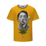 Sexy Portrait Painting Women Smoking Cannabis Blunt T-Shirt