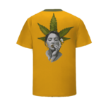 Sexy Portrait Painting Women Smoking Cannabis Blunt T-Shirt