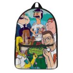 Sitcom Cartoon Dads Smoking Kush Awesome and Cool Backpack