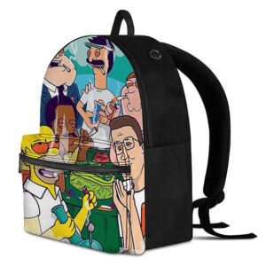 Sitcom Cartoon Dads Smoking Kush Awesome and Cool Backpack