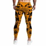 Skull & Marijuana Doodle Artwork Dope 420 Weed Joggers