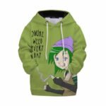 Smoke Weed Everyday Cute Stoner Girl Art Kids Hoodie