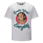 Smoke Weed Everyday Pin Up Girl Smoking Marijuana T-shirt