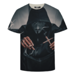Smoking Joint Marijuana V For Vendetta Mask Dope T-shirt