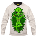 Smoking Marijuana Dope Alien Cool Art Hoodie