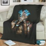 Smoking Wiz Khalifa Poster Art Dope 420 Weed Fleece Blanket