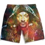 Snoop Dogg Galactic Stoner Marijuana 420 Men's Beach Shorts