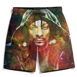 Snoop Dogg Galactic Stoner Marijuana 420 Men's Beach Shorts