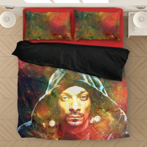 Snoop Dogg Trippy Galactic Stoned Marijuana 420 Cool Bedding Set