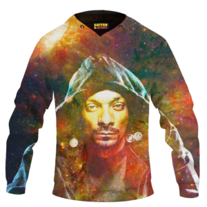 Snoop Dogg Trippy Galactic Stoned Marijuana 420 Cool Hoodie