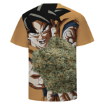 Son Goku Charging Up Kamehameha Kush 420 Marijuana T-shirt