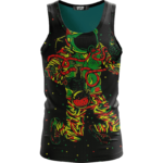 Space Man Astronaut Galaxy Smoking Bong Spaced Out Tank Top