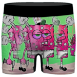 Spongebob Smoking Kush Out of Pineapple Bong 420 Men's Boxers