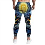 Starry Night Marijuana Leaf Painting Parody Jogger Pants