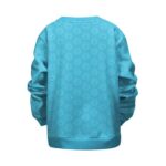 Stoned On Weed Smiley Face Caribbean Blue Kids Sweatshirt
