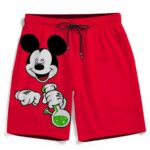 Stoned Mickey Mouse Hitting That Bong Red Awesome Tank Top
