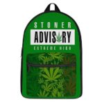 Stoner Advisory Extreme High Sativa Pattern Gnarly Backpack