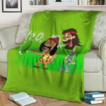 Stoner Cheech And Chong Smoking 420 Marijuana Throw Blanket