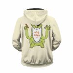 Stoner Magic Bum Smoking Weed Blunt Cartoon 420 Zip Hoodie