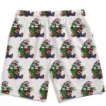 Stoner Mario Chilling With Piranha Plant Men's Beach Shorts
