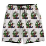 Stoner Mario Chilling With Piranha Plant Men's Beach Shorts