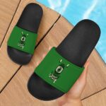 Stoner Mike Monsters Inc Dope Green Black 420 Weed Slide Sandals