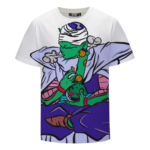 Stoner Piccolo Bong Hits Hemp Weed Pot 420 Awesome White T-shirt