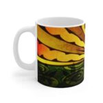Stoner Sun Painting Artwork Unique 420 Weed Ceramic Mug