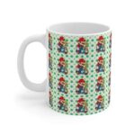 Stoner Super Mario Weed Pattern Unique Ceramic Coffee Mug