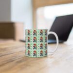 Stoner Super Mario Weed Pattern Unique Ceramic Coffee Mug