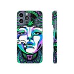 Stoner Woman Smoking Weed Portrait Badass iPhone 13 Case