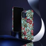 Stunning Floral Marijuana Leaf & Rose Art iPhone 13 Case