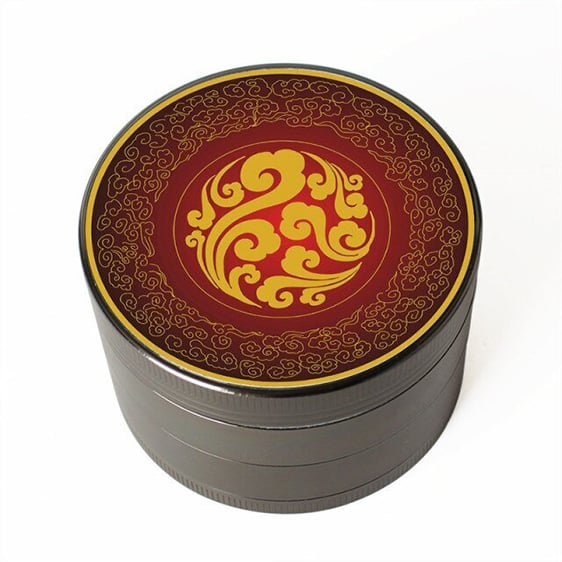 Stylish Cloud Pattern Chinese Inspired Art Weed Grinder