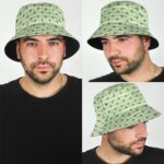Stylish Marijuana Weed Leaf Joint Pattern Art Bucket Hat