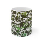 Stylish Weed Cartoon 420 Doodle Art Ceramic Coffee Mug
