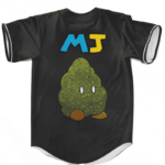 Super High Mario Parody Cute Bomb Weed Nug Dope Baseball Jersey