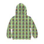 Super Mario Smoking Weed Bong Pattern Cool Kids Hoodie
