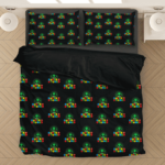 Super Stoned Mushroom Weed Mario Cool Seamless Bedding Set