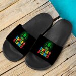 Super Stoned Mushroom Weed Marijuana Mario Cool Slide Sandals