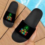 Super Stoned Mushroom Weed Marijuana Mario Cool Slide Sandals