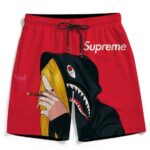Supreme Billie Eilish Smoking Joint 420 Marijuana Beach Shorts