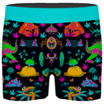 The Adventures of Rick and Morty Monsters 420 Weed Men's Boxers