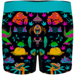 The Adventures of Rick and Morty Monsters 420 Weed Men's Boxers