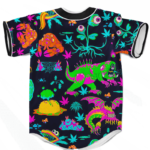 The Adventures of Rick and Morty Monsters Trippy Baseball Jersey