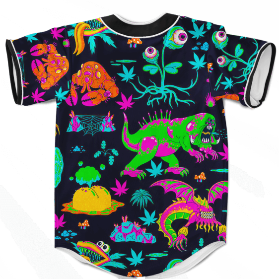 The Adventures of Rick and Morty Monsters Trippy Baseball Jersey