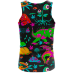 The Adventures of Rick and Morty Monsters Trippy Marijuana Tank Top Back