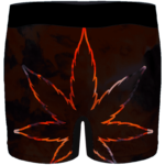 Tie Dye Marijuana Leaf Fire Effect 420 Marijuana Men's Underwear