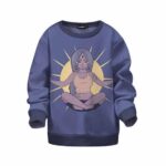 Tranquility Meditation With Marijuana Cool Kids Sweatshirt
